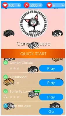 Piano Tiles Cat android App screenshot 0